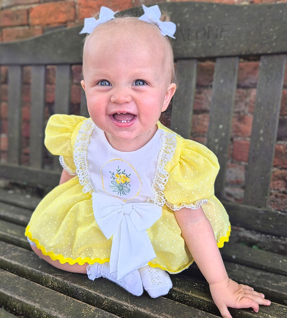 BUTTON UP BABY - PEEKABOO POLKADOT DRESS