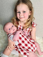 Load image into Gallery viewer, RAPIFE - RED AND WHITE GINGHAM OUTFIT