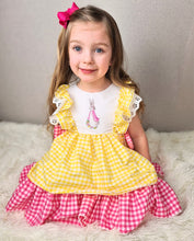 Load image into Gallery viewer, BUTTON UP BABY - PINK GINGHAM BOW DRESS