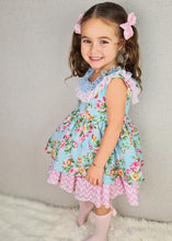 Load image into Gallery viewer, BUTTON UP BABY - FLORAL RUFFLE DRESS