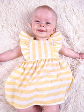 Load image into Gallery viewer, RAPIFE - YELLOW STRIPED SUMMER DRESS