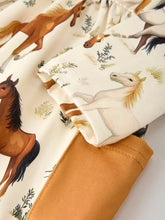 Load image into Gallery viewer, WESTER HORSE PRINT LONG SLEEVE DRESS