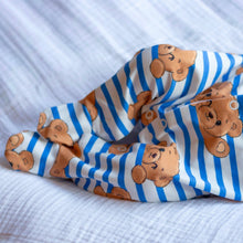 Load image into Gallery viewer, UNISEX BABY COTTON SLEEPSUIT - TEDDY STRIPE