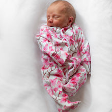 Load image into Gallery viewer, UNISEX BABY COTTON SLEEPSUIT - CHERRY BLOSSOM
