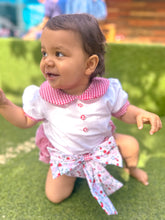 Load image into Gallery viewer, BUTTON UP BABY - RED GINGHAM JAM PANT SET