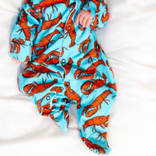 Load image into Gallery viewer, UNISEX BABY COTTON SLEEPSUIT - LOBSTER PRINT