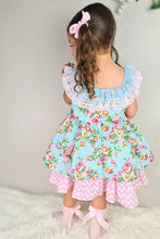 Load image into Gallery viewer, BUTTON UP BABY - FLORAL RUFFLE DRESS