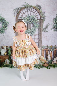 BUTTON UP BABY - BUNNY PUFFBALL DRESS