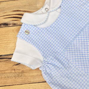 LAIVICAR - BOYS GINGHAM ROMPER
