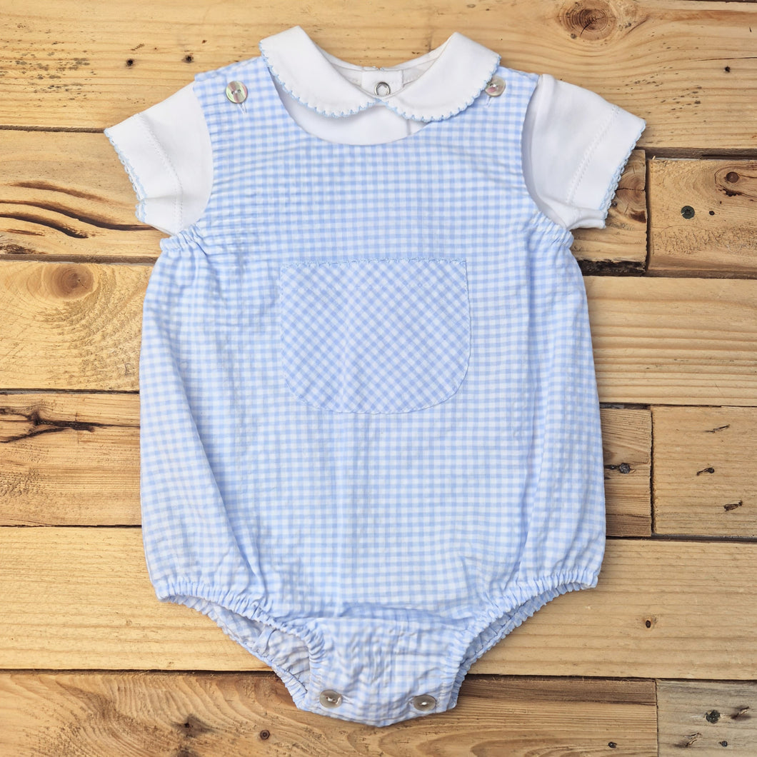 LAIVICAR - BOYS GINGHAM ROMPER