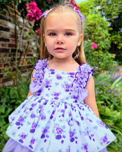 Load image into Gallery viewer, BUTTON UP BABY- PURPLE SUMMER DRESS