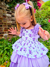 Load image into Gallery viewer, BUTTON UP BABY- PURPLE SUMMER DRESS