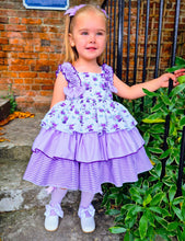 Load image into Gallery viewer, BUTTON UP BABY- PURPLE SUMMER DRESS