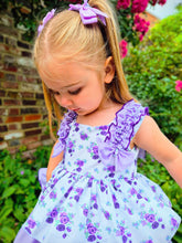 Load image into Gallery viewer, BUTTON UP BABY- PURPLE SUMMER DRESS