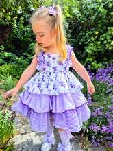 Load image into Gallery viewer, BUTTON UP BABY- PURPLE SUMMER DRESS