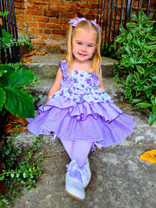 BUTTON UP BABY- PURPLE SUMMER DRESS