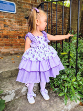 Load image into Gallery viewer, BUTTON UP BABY- PURPLE SUMMER DRESS