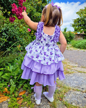 Load image into Gallery viewer, BUTTON UP BABY- PURPLE SUMMER DRESS