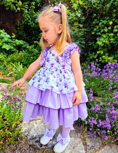 BUTTON UP BABY- PURPLE SUMMER DRESS