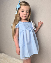 Load image into Gallery viewer, BUTTON UP BABY - BABY BLUE SUMMER DRESS