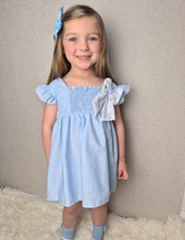 Load image into Gallery viewer, BUTTON UP BABY - BABY BLUE SUMMER DRESS