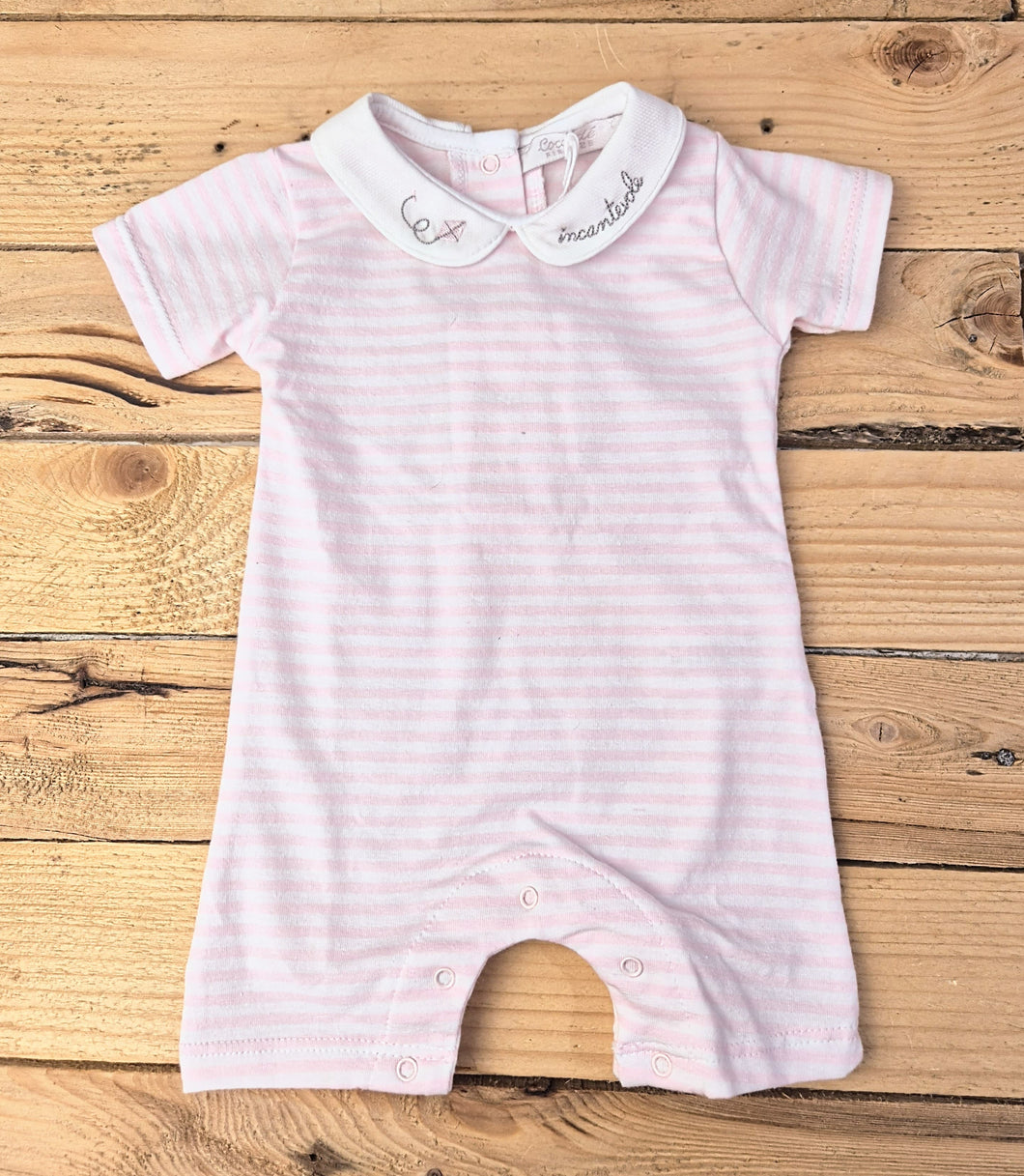 COCCODE - WHITE STRIPED ROMPER
