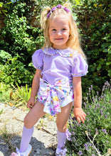 Load image into Gallery viewer, BUTTON UP BABY - LILAC FLORAL JAM PANT SET