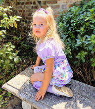Load image into Gallery viewer, BUTTON UP BABY - LILAC FLORAL JAM PANT SET