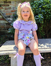 Load image into Gallery viewer, BUTTON UP BABY - LILAC FLORAL JAM PANT SET