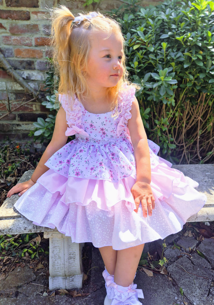 BUTTON UP BABY- PINK SUMMER DRESS