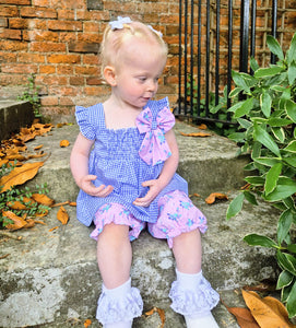 BUTTON UP BABY - BABY BLUE GINGHAM 2 PIECE