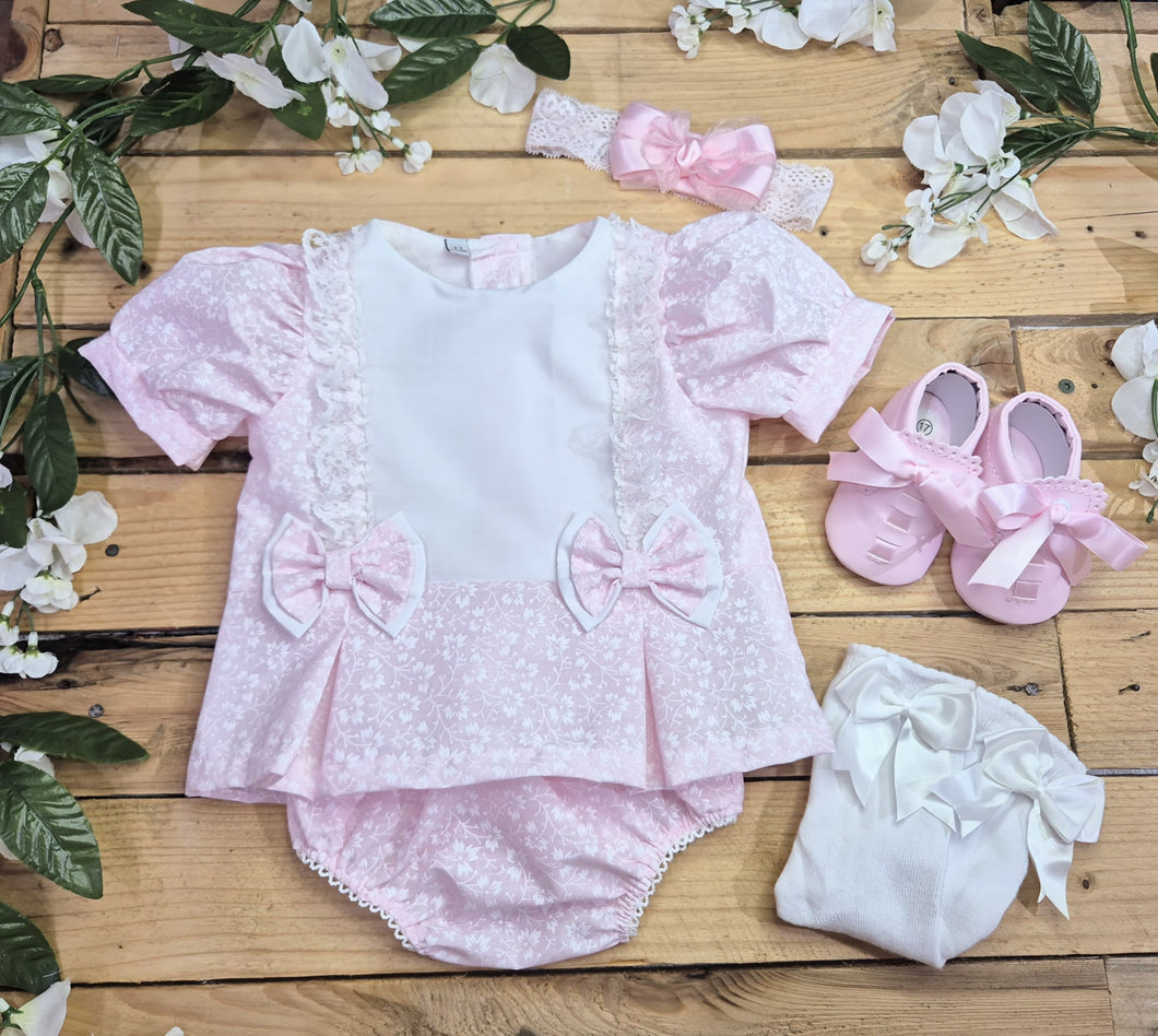 BUTTON UP BABY - BABY PINK SHIFT DRESS