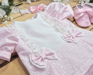 BUTTON UP BABY - BABY PINK SHIFT DRESS