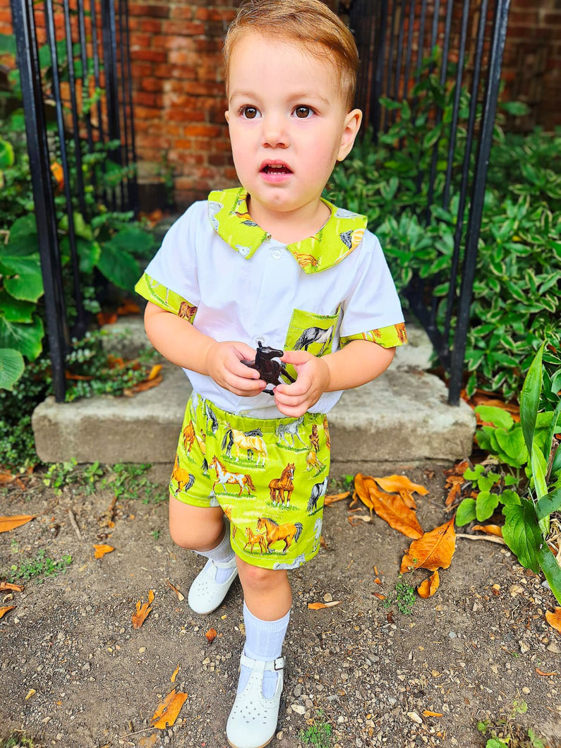 BUTTON UP BABY - PATRICK 2 PIECE SET (PRE ORDER)