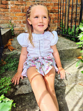 Load image into Gallery viewer, BUTTON UP BABY - GREY AND PINK ROSES JAM PANT SET