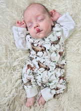 Load image into Gallery viewer, BUTTON UP BABY - DEER DUNGAREE OUTFIT
