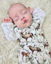 Load image into Gallery viewer, BUTTON UP BABY - DEER DUNGAREE OUTFIT