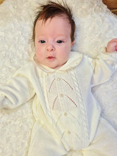Load image into Gallery viewer, DANDELION - KNITTED ONESIE &amp; HAT - IVORY