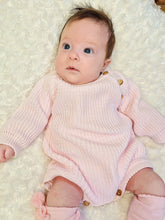 Load image into Gallery viewer, DANDELION - KNITTED ROMPER - PASTEL PINK