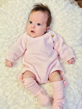 Load image into Gallery viewer, DANDELION - KNITTED ROMPER - PASTEL PINK