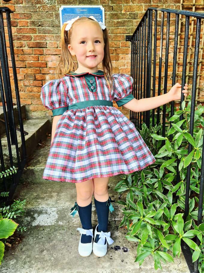 BUTTON UP BABY- POPPIE ROSE - CHRISTMAS GREEN