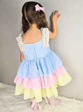 Load image into Gallery viewer, BUTTON UP BABY - LAYERED PASTEL SUMMER DRESS