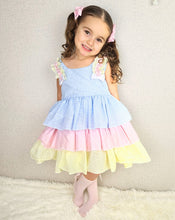 Load image into Gallery viewer, BUTTON UP BABY - LAYERED PASTEL SUMMER DRESS