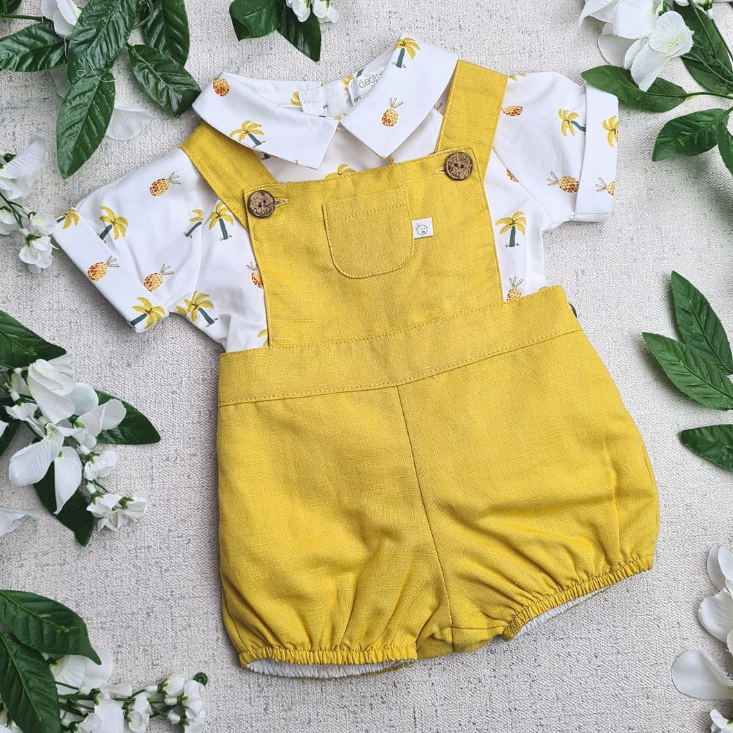 DEOLINDA - -MUSTARD DUNGAREE SET