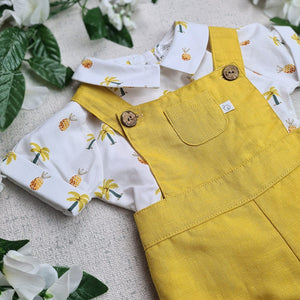 DEOLINDA - -MUSTARD DUNGAREE SET