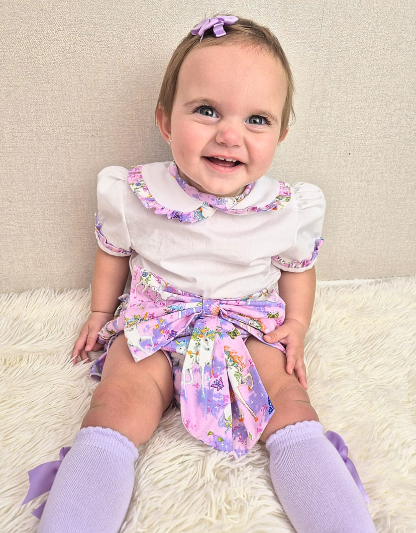 BUTTON UP BABY - UNICORN JAM PANT SET