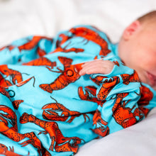 Load image into Gallery viewer, UNISEX BABY COTTON SLEEPSUIT - LOBSTER PRINT