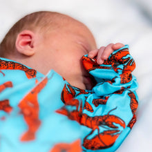 Load image into Gallery viewer, UNISEX BABY COTTON SLEEPSUIT - LOBSTER PRINT