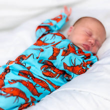 Load image into Gallery viewer, UNISEX BABY COTTON SLEEPSUIT - LOBSTER PRINT