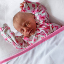 Load image into Gallery viewer, UNISEX BABY COTTON SLEEPSUIT - CHERRY BLOSSOM